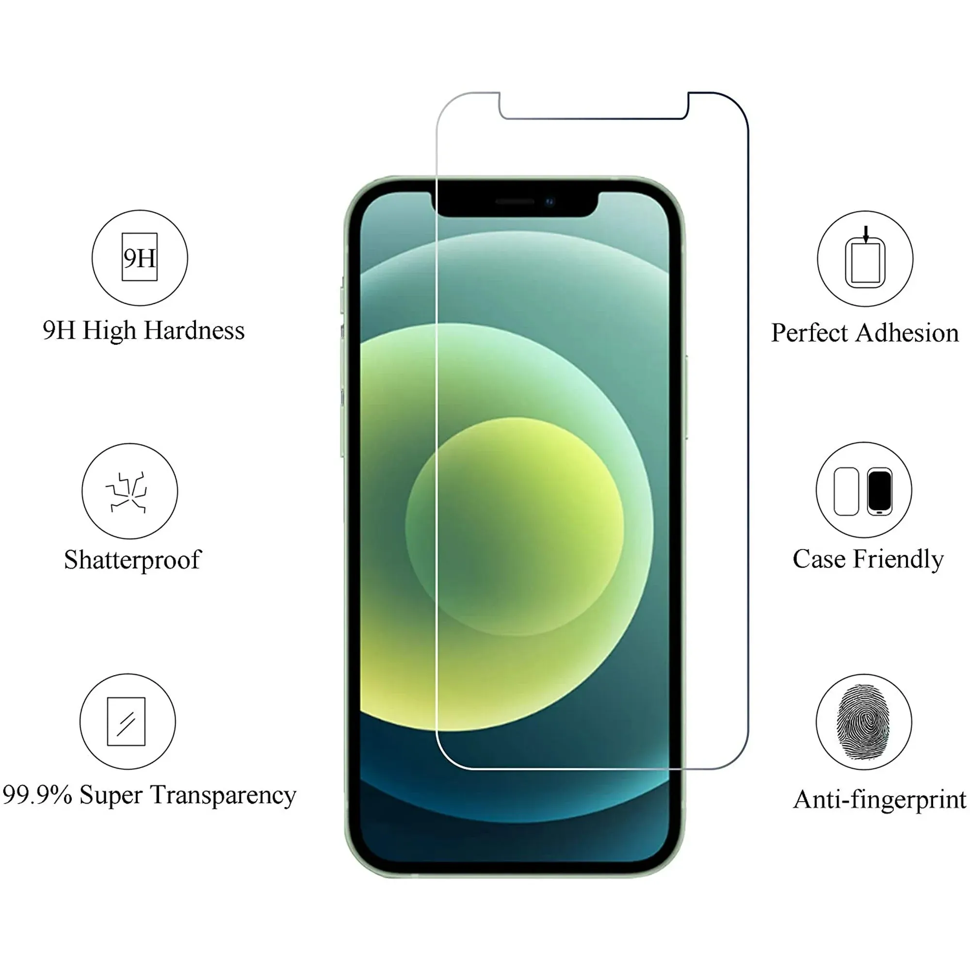 Entronix Case Screen Protector Bundle with Camera Cover Designed for Apple iPhone 13 Pro Clear 9H Hardness,Bubble Free Easy Install, 3 PACK