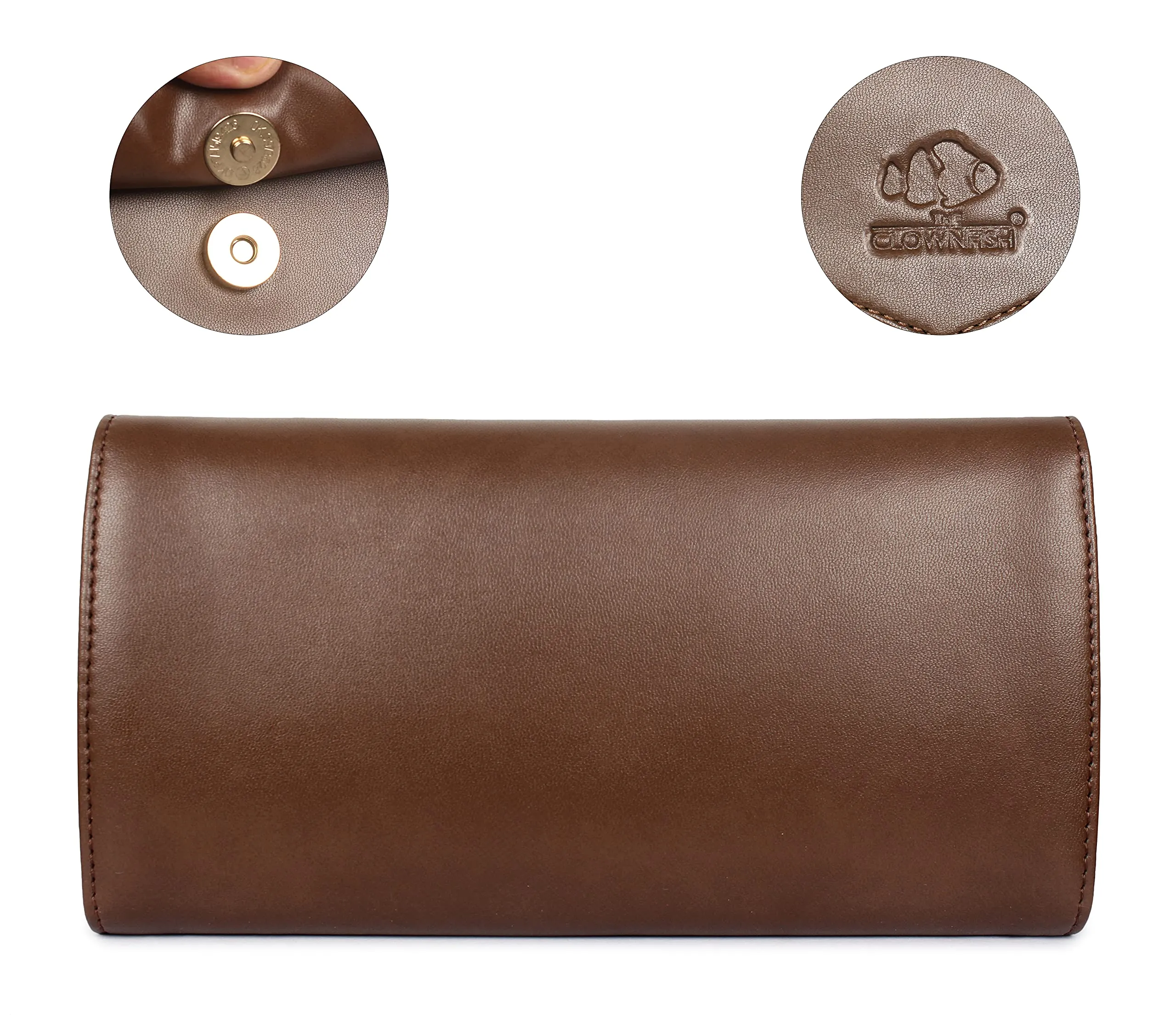 Stylish Women's Wallet Clutch - Multiple Card Slots | Slim & Compact | Brown