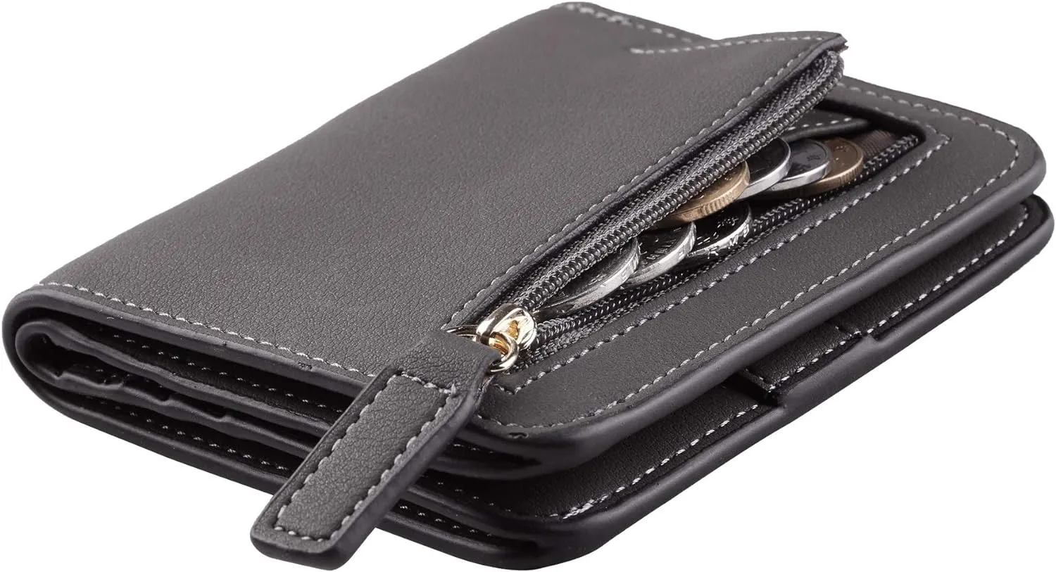 Toughergun Wallet Women Rfid Blocking Small Compact Bifold Luxury Leather Pocket Wallet Ladies Mini Purse with ID Window